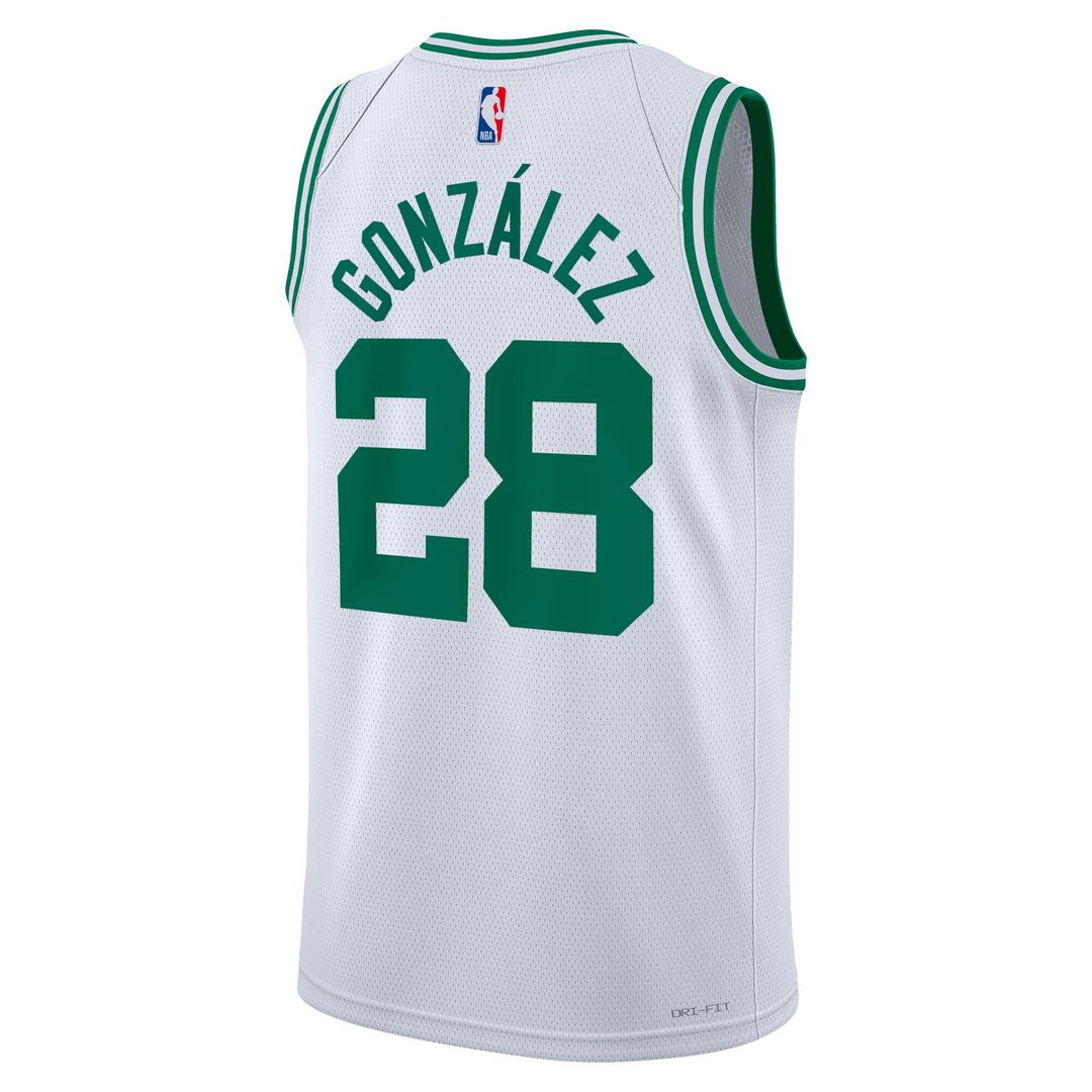 Hugo González Boston Celtics Nike Unisex Swingman Jersey - Association Edition - White Official NBA Team Apparel Basketball Fan Gear