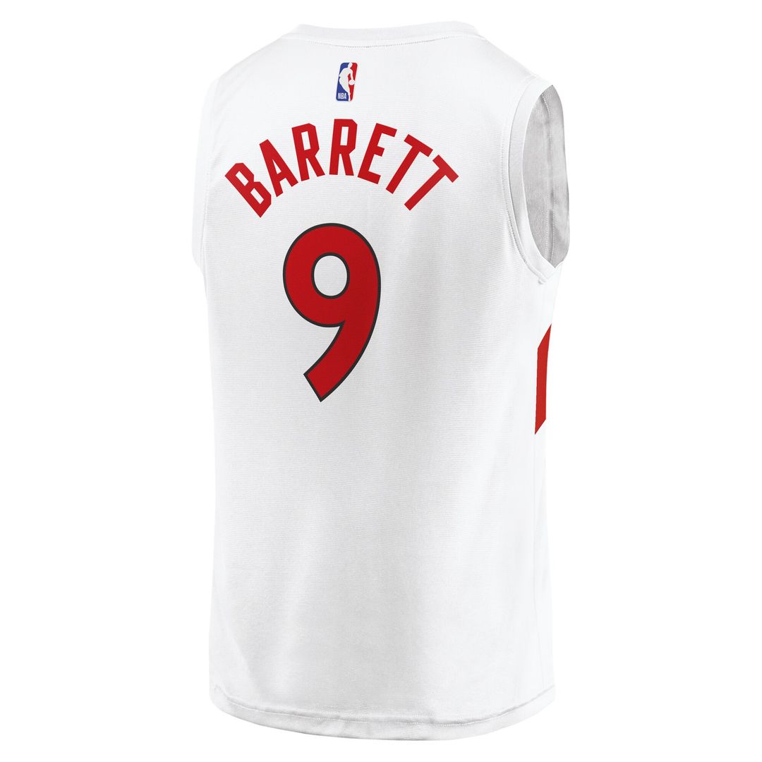 RJ Barrett Toronto Raptors Fanatics Youth Fast Break Player Jersey - Association Edition - White Official NBA Team Apparel Basketball Fan Gear