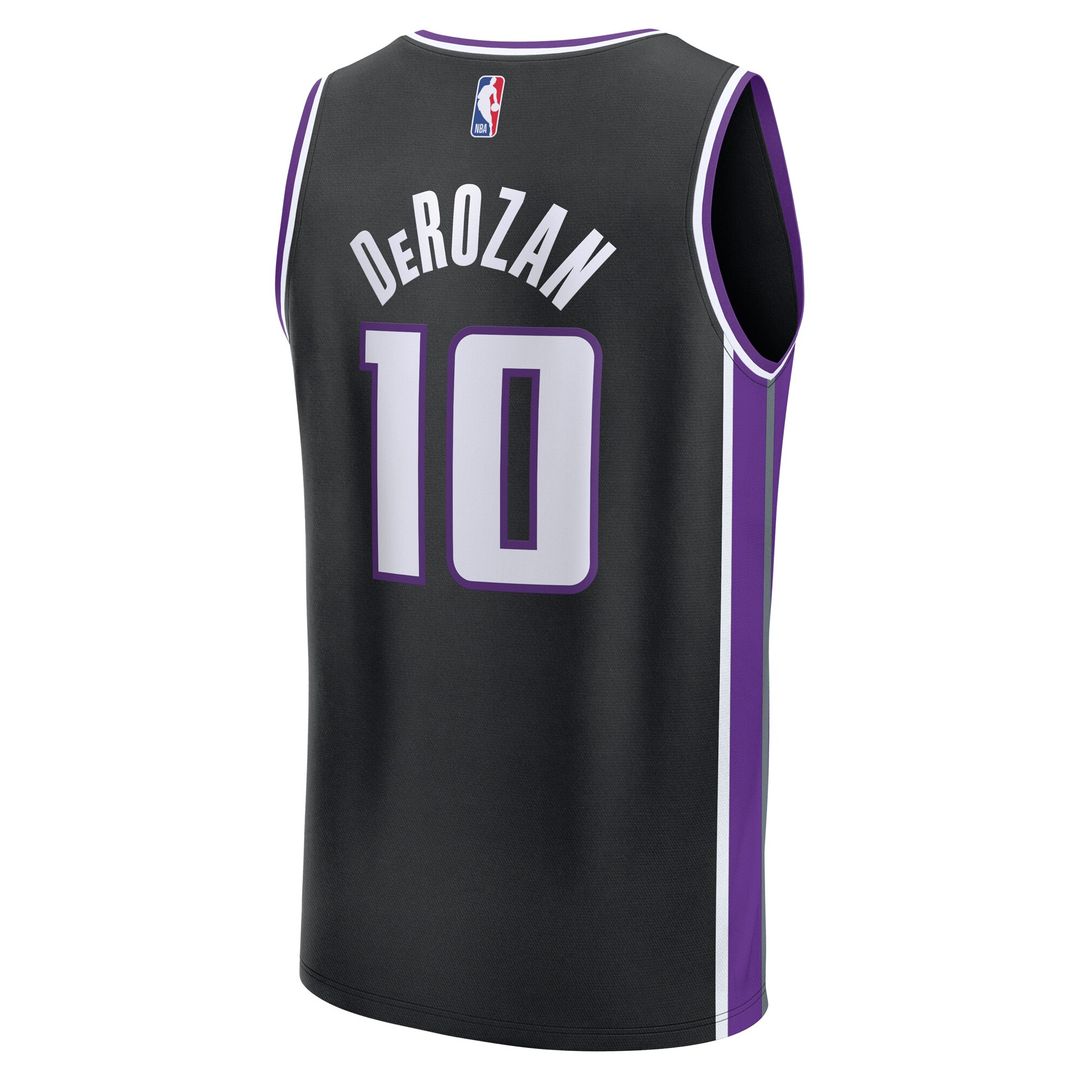 DeMar DeRozan Sacramento Kings Fanatics Youth Fast Break Replica Player Jersey - Icon Edition - Black Official NBA Team Apparel Basketball Fan Gear