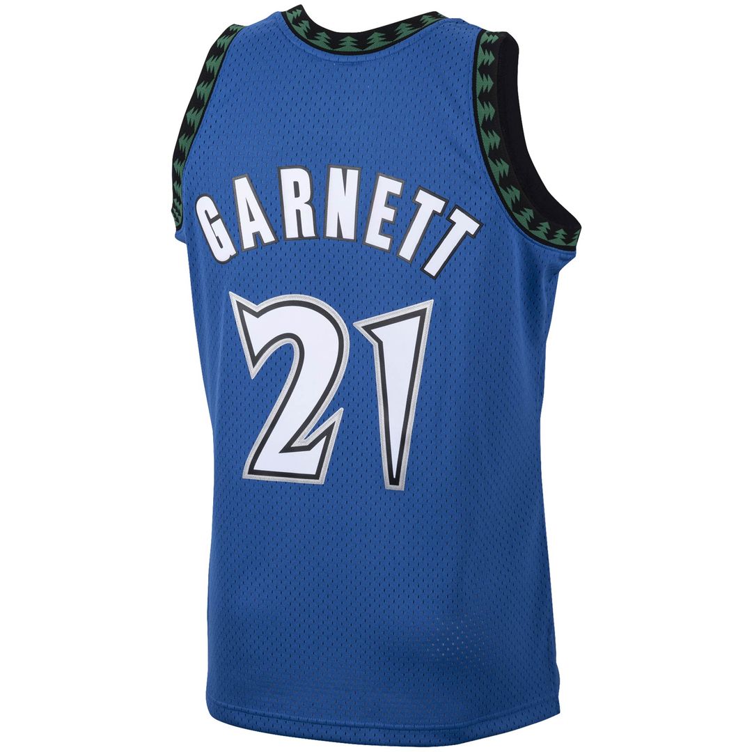 Kevin Garnett Minnesota Timberwolves Mitchell & Ness 2003/04 Hardwood Classics Swingman Jersey - Blue Official NBA Team Apparel Basketball Fan Gear