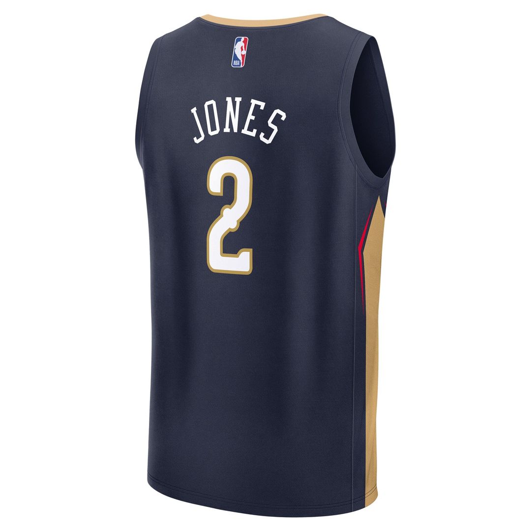 Herbert Jones New Orleans Pelicans Fanatics Fast Break Replica Player Jersey - Icon Edition - Navy Official NBA Team Apparel Basketball Fan Gear