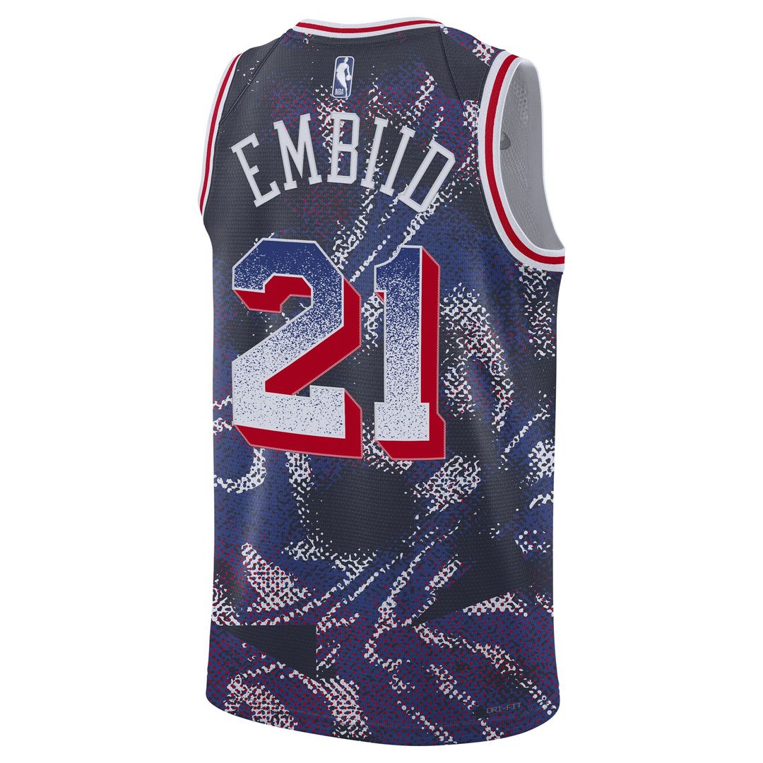 Joel Embiid Philadelphia 76ers Nike Unisex 2025 Select Series Swingman Player Jersey - Navy Official NBA Team Apparel Basketball Fan Gear