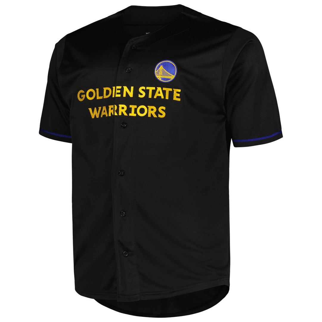 Golden State Warriors Profile Big & Tall Pop Jersey - Black Official NBA Team Apparel Basketball Fan Gear
