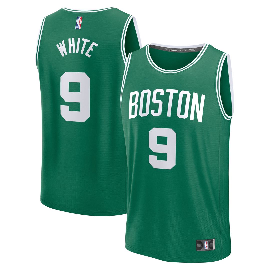 Derrick White Boston Celtics Fanatics Fast Break Replica Player Jersey - Icon Edition - Kelly Green Official NBA Team Apparel Basketball Fan Gear