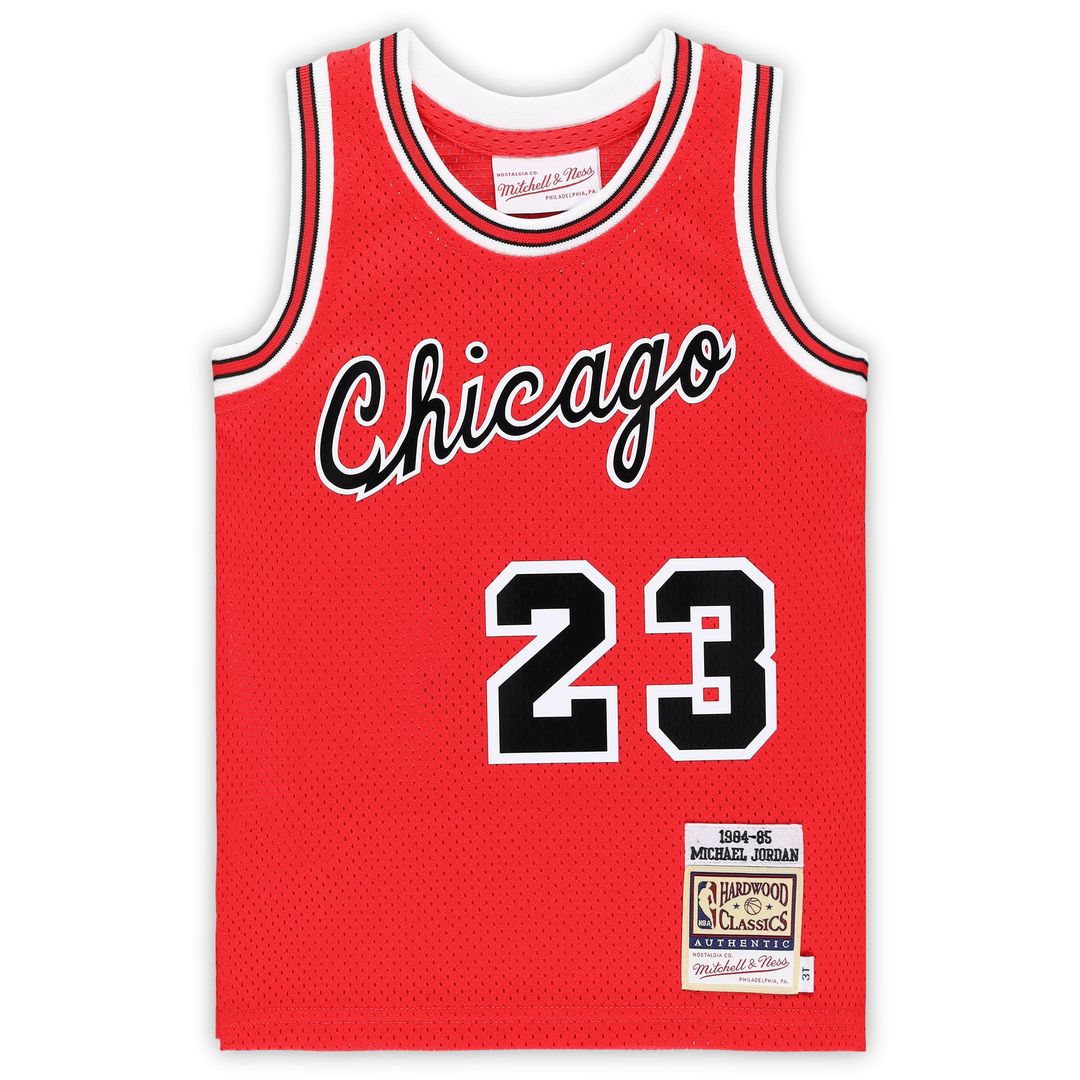 Michael Jordan Chicago Bulls Mitchell & Ness Infant 1984/85 Hardwood Classics Authentic Jersey - Red Official NBA Team Apparel Basketball Fan Gear