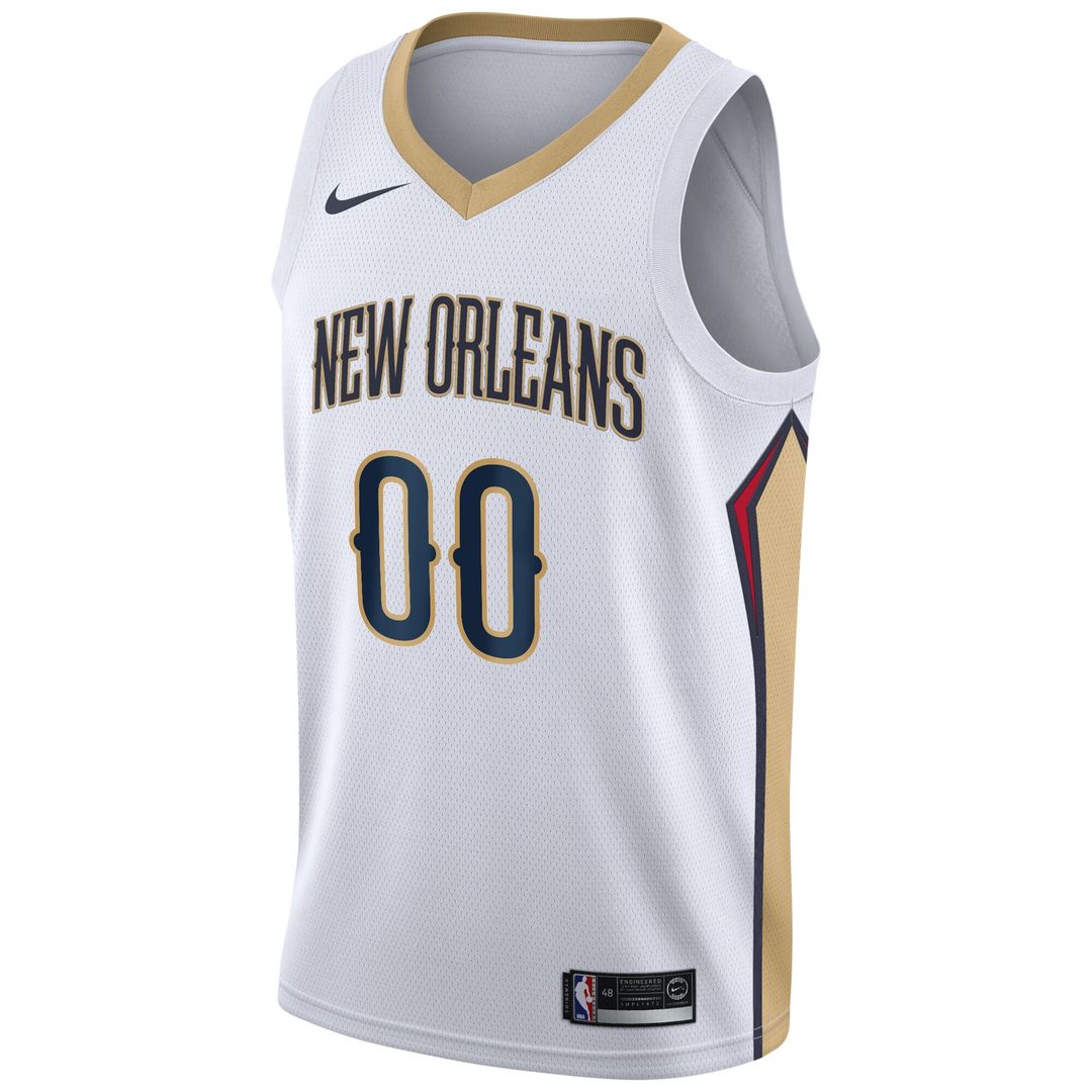 New Orleans Pelicans Nike 2020/21 Swingman Custom Jersey - Association Edition - White Official NBA Team Apparel Basketball Fan Gear