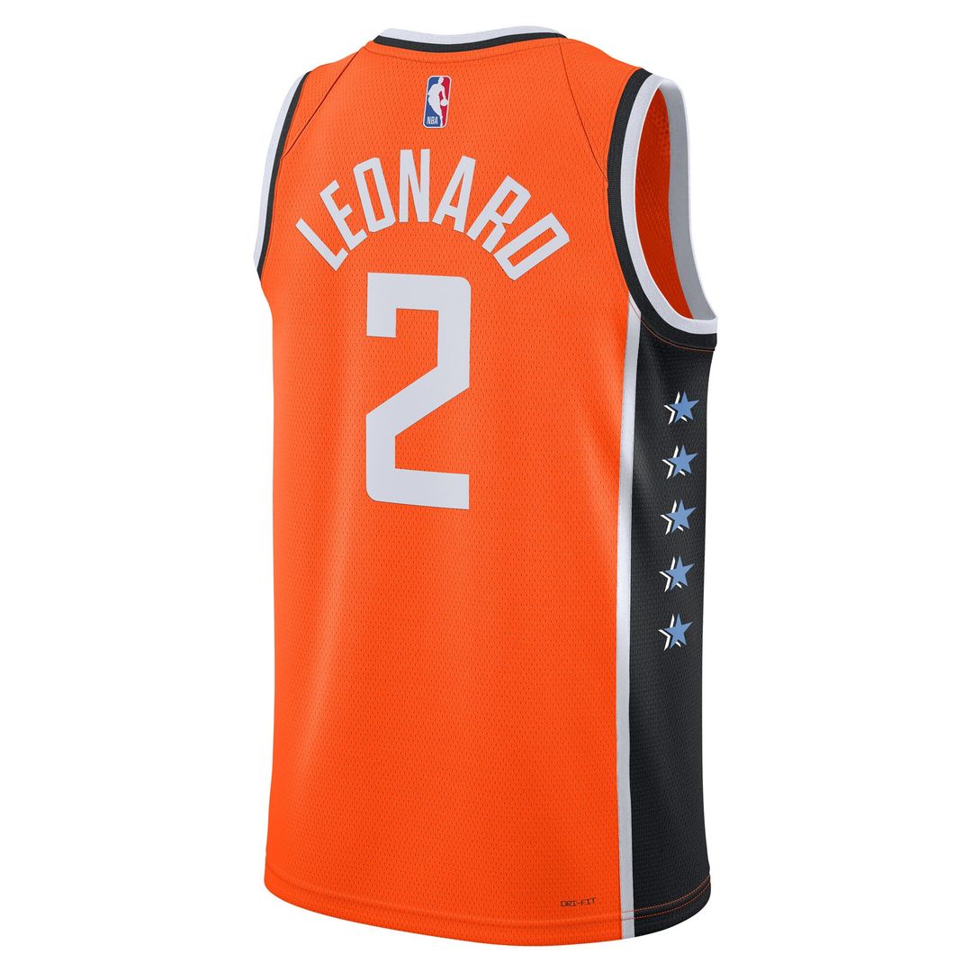 Kawhi Leonard LA Clippers Nike Unisex 2025/26 Swingman Jersey - Orange - City Edition Official NBA Team Apparel Basketball Fan Gear