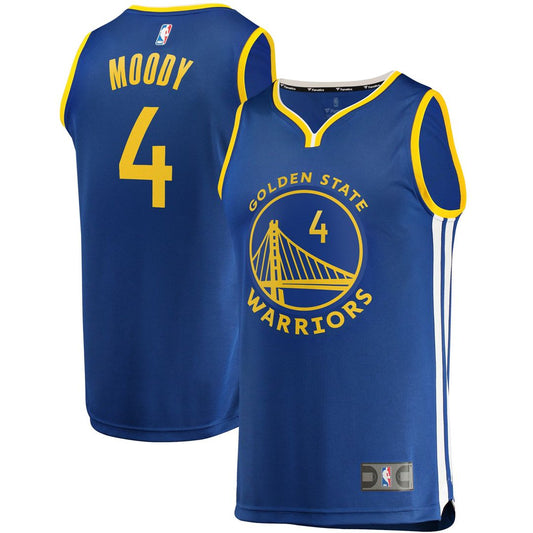 Moses Moody Golden State Warriors Fanatics Fast Break Replica Jersey - Icon Edition - Royal Official NBA Team Apparel Basketball Fan Gear
