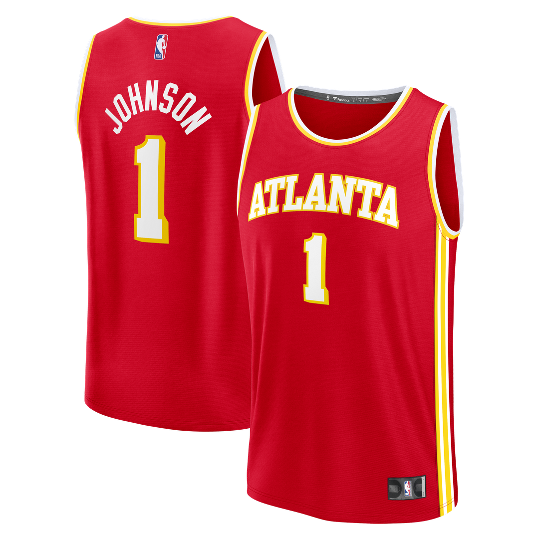 Jalen Johnson Atlanta Hawks Fanatics Youth Fast Break Jersey - Icon Edition - Red Official NBA Team Apparel Basketball Fan Gear