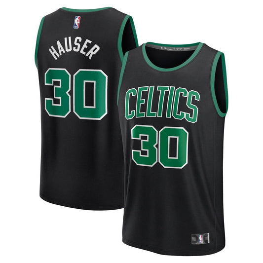 Sam Hauser Boston Celtics Fanatics Fast Break Replica Player Jersey - Statement Edition - Black Official NBA Team Apparel Basketball Fan Gear
