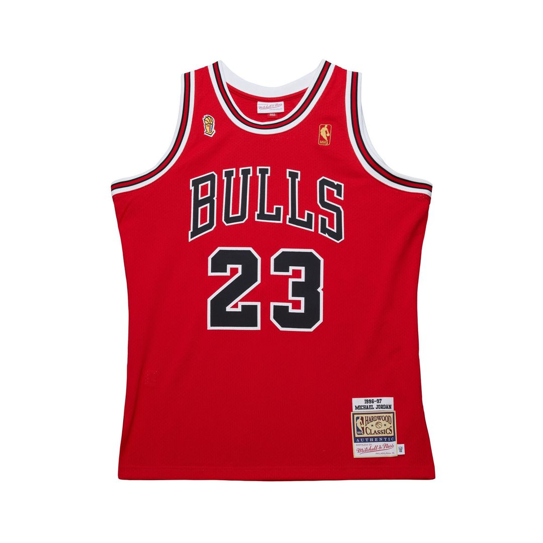 Michael Jordan Chicago Bulls Mitchell & Ness 1996/97 Throwback Authentic Jersey - Red Official NBA Team Apparel Basketball Fan Gear