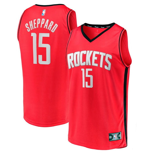 Reed Sheppard Houston Rockets Fanatics Youth 2024 NBA Draft Fast Break Player Jersey - Icon Edition - Red Official NBA Team Apparel Basketball Fan Gea