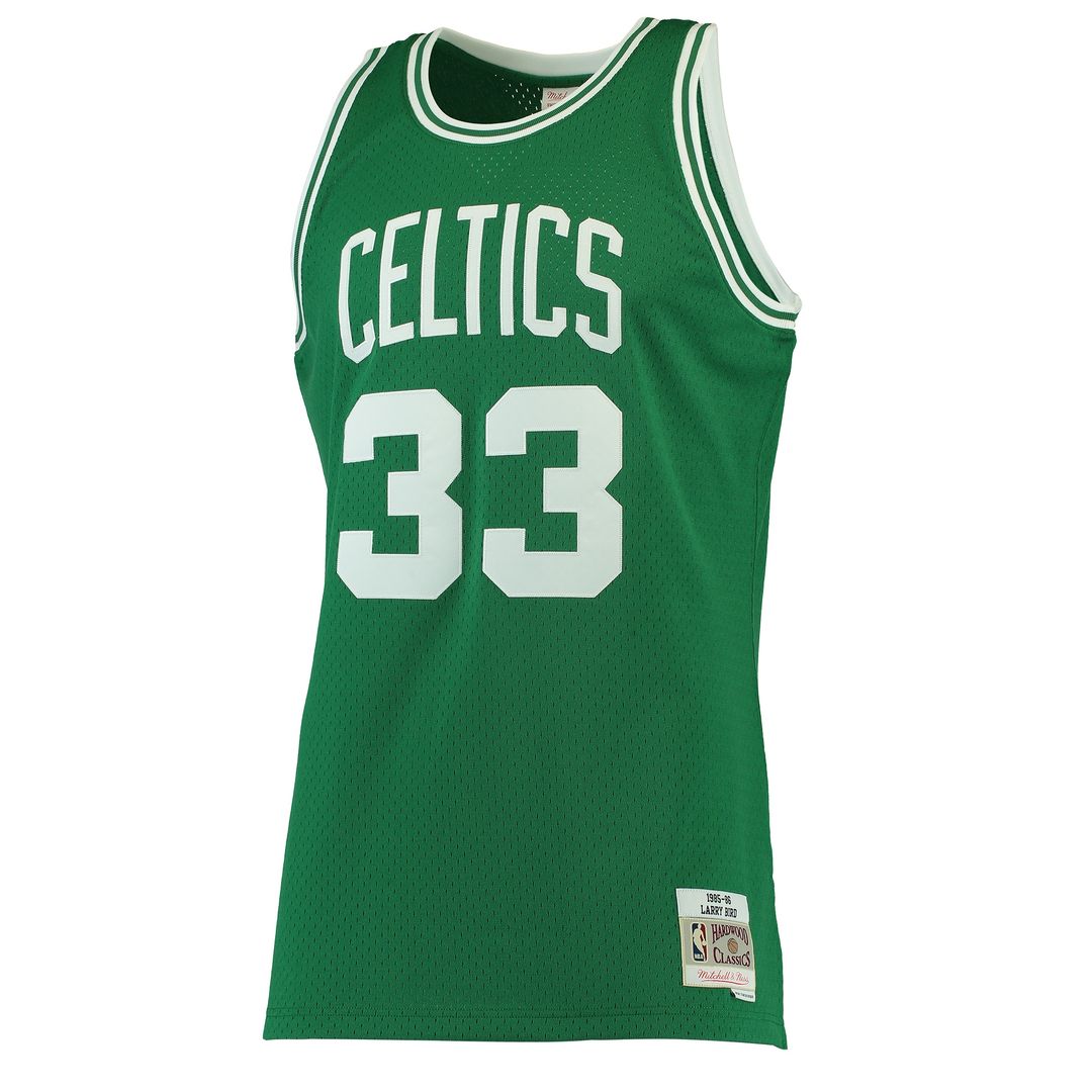 Larry Bird Boston Celtics Mitchell & Ness Hardwood Classics Swingman Jersey - Kelly Green Official NBA Team Apparel Basketball Fan Gear