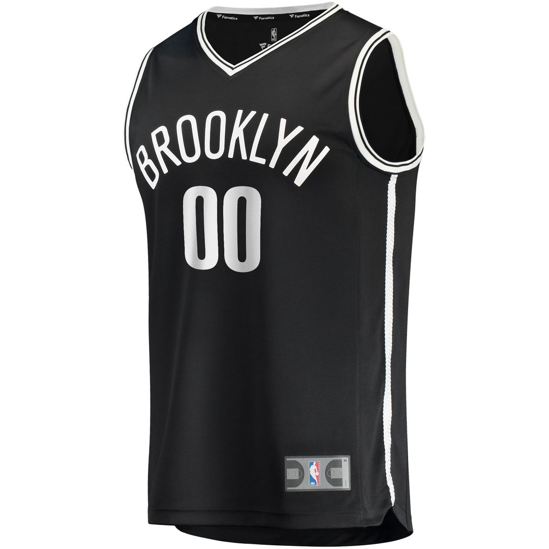 Brooklyn Nets Fanatics Youth Fast Break Custom Replica Jersey Black - Icon Edition Official NBA Team Apparel Basketball Fan Gear