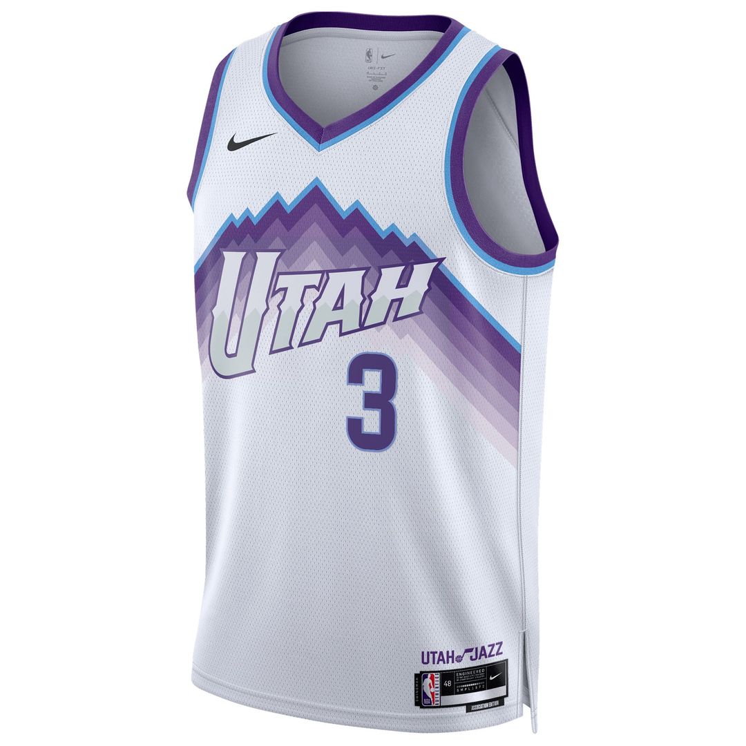 Keyonte George Utah Jazz Nike Unisex Swingman Jersey - Association Edition - White Official NBA Team Apparel Basketball Fan Gear