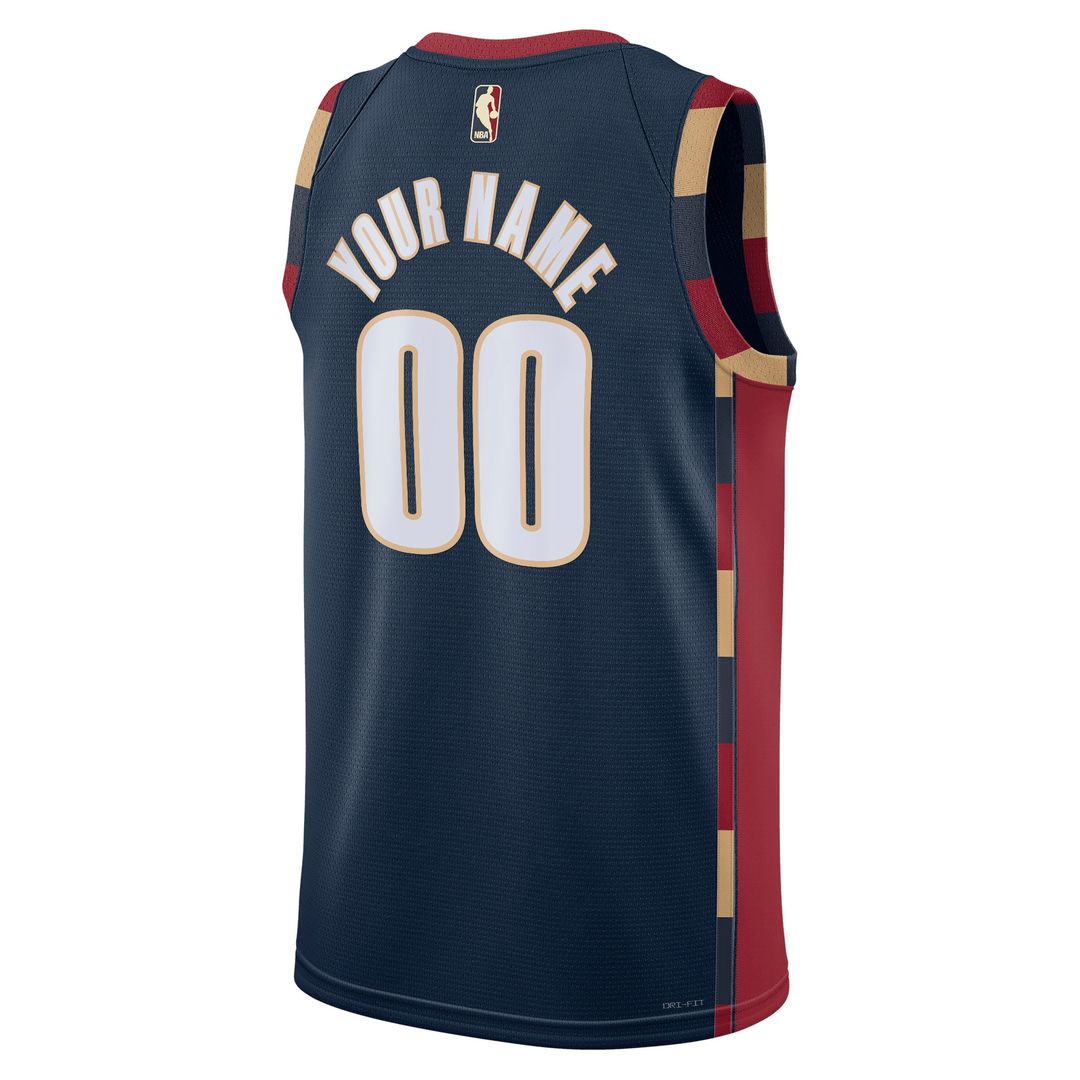 Cleveland Cavaliers Nike Unisex Swingman Custom Jersey - Classic Edition - Navy Official NBA Team Apparel Basketball Fan Gear