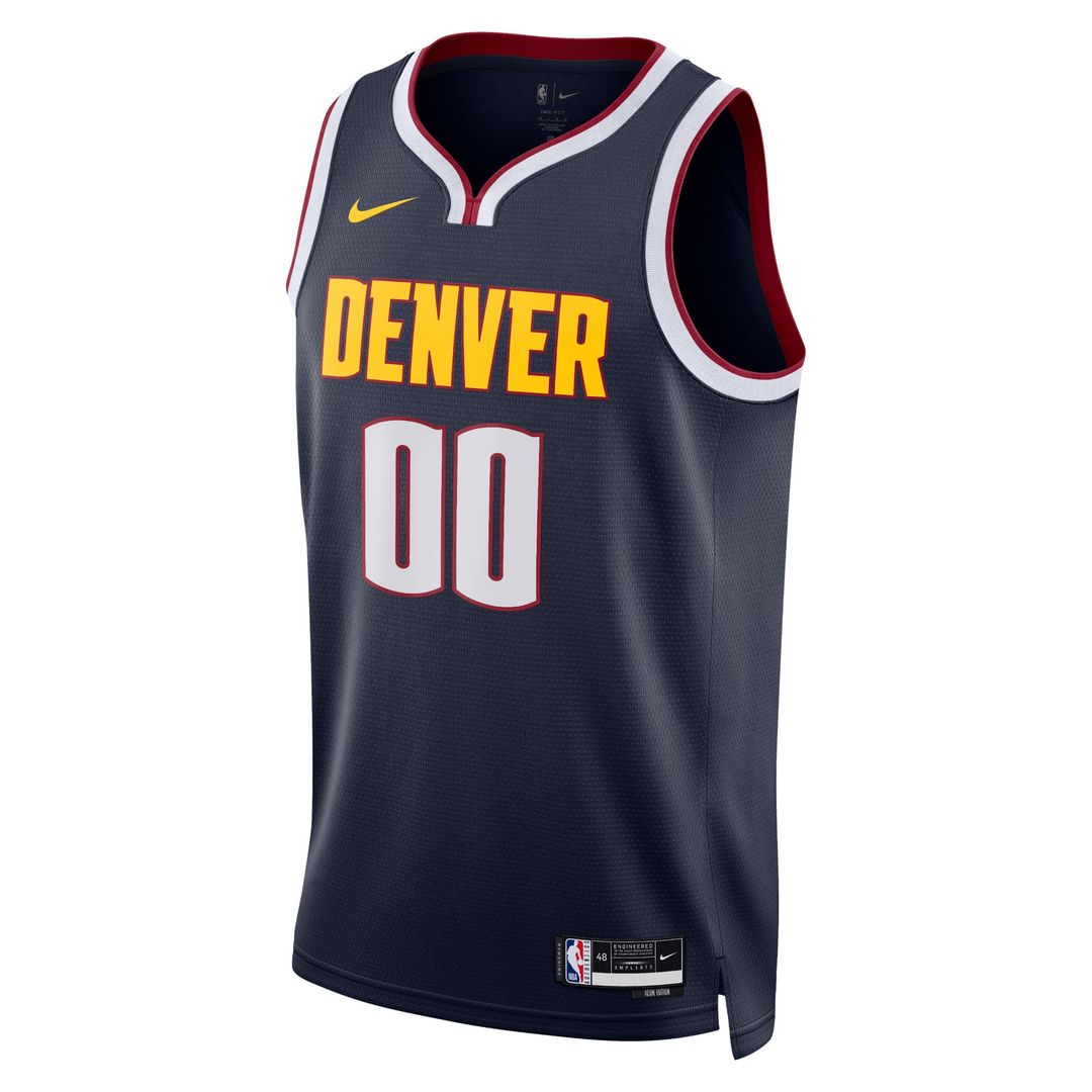 Denver Nuggets Nike Unisex Swingman Custom Jersey Navy - Icon Edition Official NBA Team Apparel Basketball Fan Gear