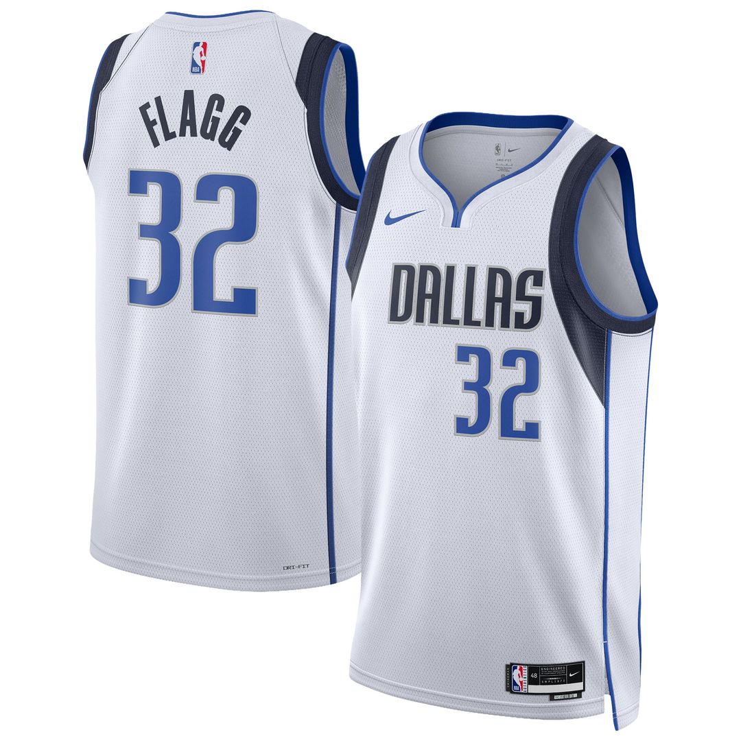 Cooper Flagg Dallas Mavericks Nike Unisex Swingman Player Jersey - Association Edition - White Official NBA Team Apparel Basketball Fan Gear