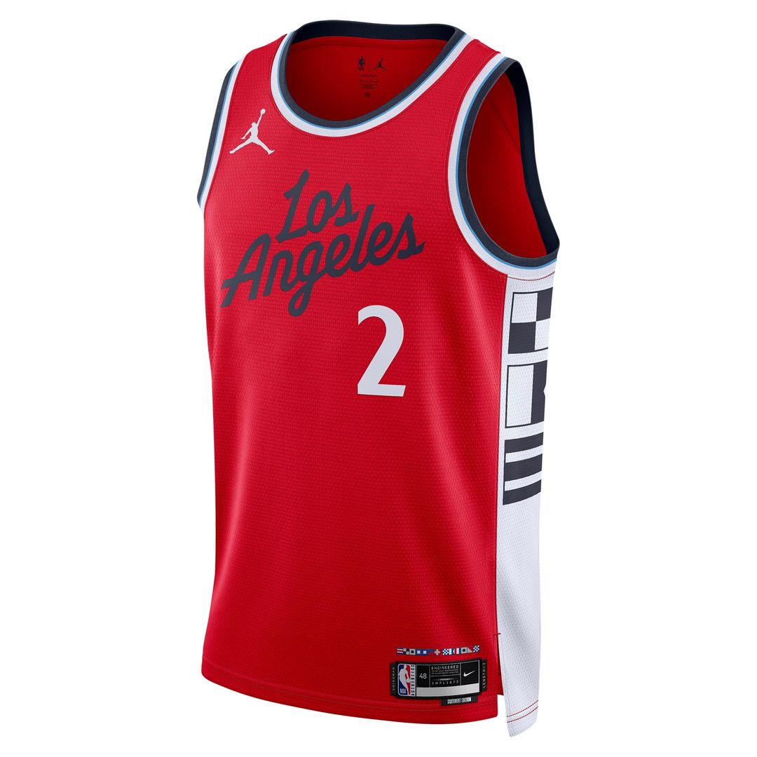 Kawhi Leonard LA Clippers Jordan Brand Unisex 2024/25 Swingman Jersey - Statement Edition - Red Official NBA Team Apparel Basketball Fan Gear
