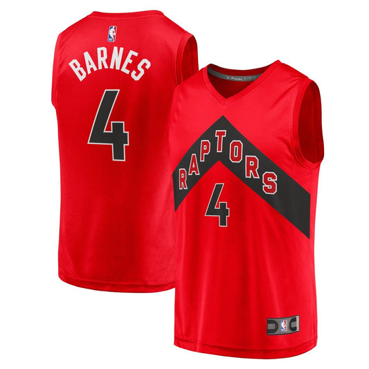 Scottie Barnes Toronto Raptors Fanatics Fast Break Replica Jersey - Icon Edition - Red Official NBA Team Apparel Basketball Fan Gear
