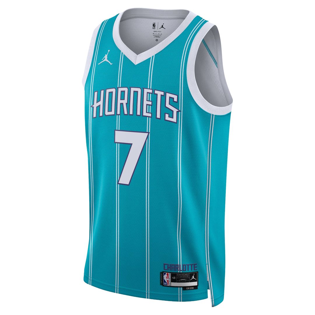 Kon Knueppel Charlotte Hornets Jordan Brand Unisex Swingman Jersey - Icon Edition - Teal Official NBA Team Apparel Basketball Fan Gear