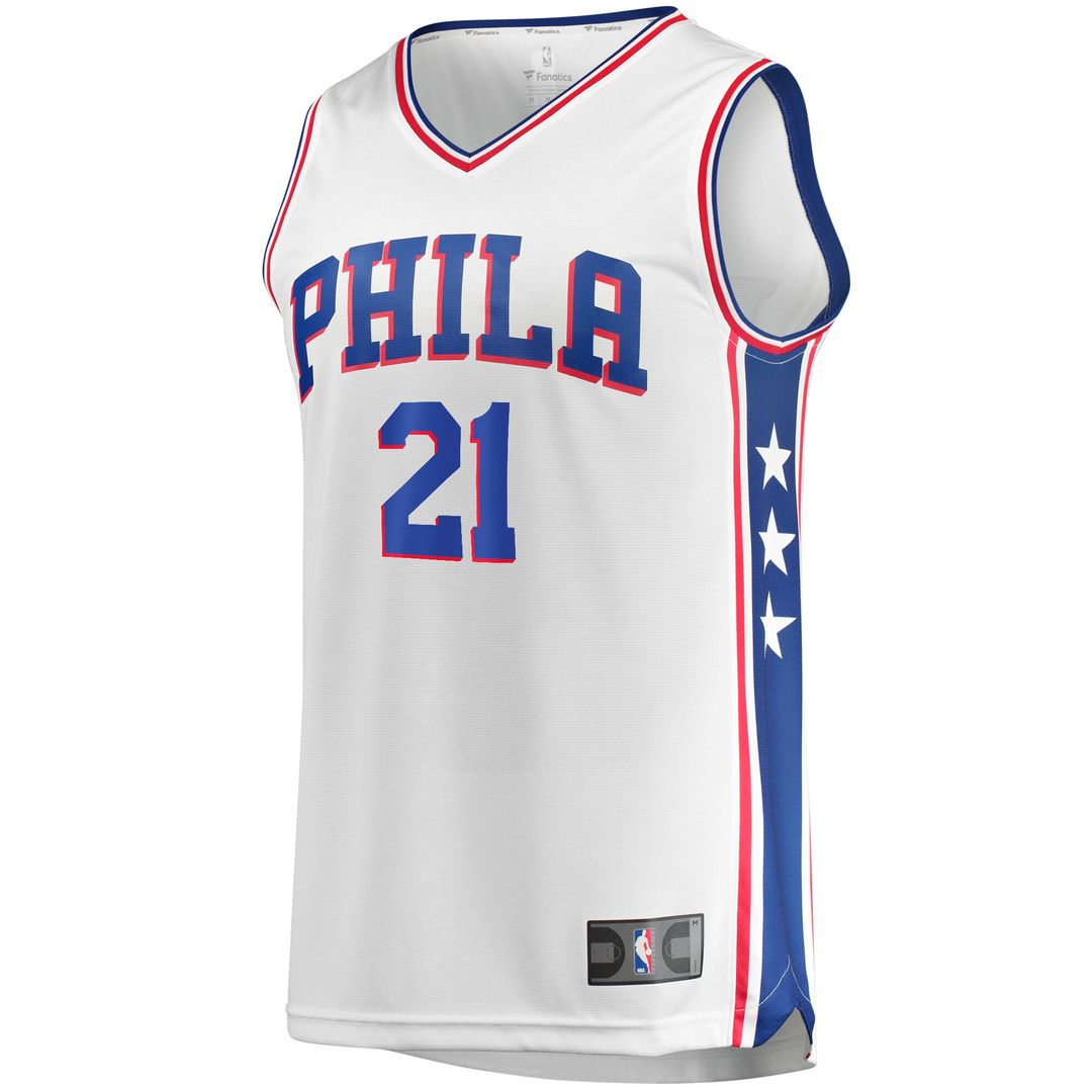 Joel Embiid Philadelphia 76ers Fanatics Fast Break Replica Player Jersey - Icon Edition - Royal Official NBA Team Apparel Basketball Fan Gear