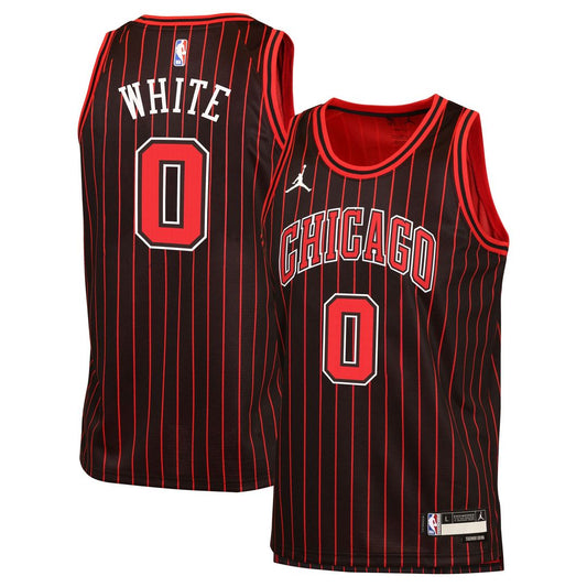 Coby White Chicago Bulls Jordan Brand Youth Swingman Jersey - Statement Edition - Black Official NBA Team Apparel Basketball Fan Gear