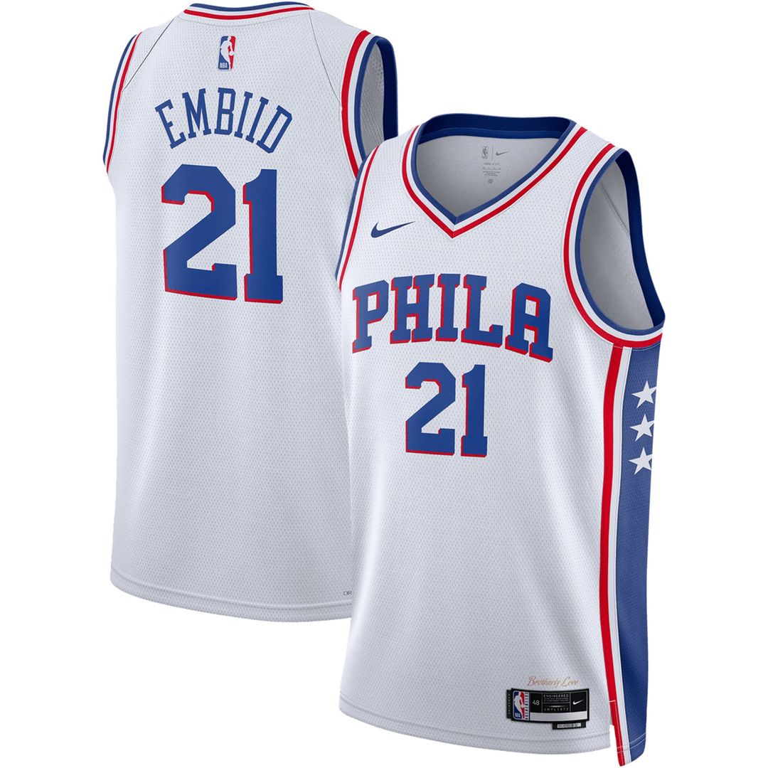 Joel Embiid Philadelphia 76ers Nike Unisex Swingman Jersey - Icon Edition - Royal Official NBA Team Apparel Basketball Fan Gear