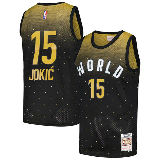Nikola Jokic 2016 NBA Rising Stars Challenge Mitchell & Ness Hardwood Classics Swingman Jersey - Black Official NBA Team Apparel Basketball Fan Gear