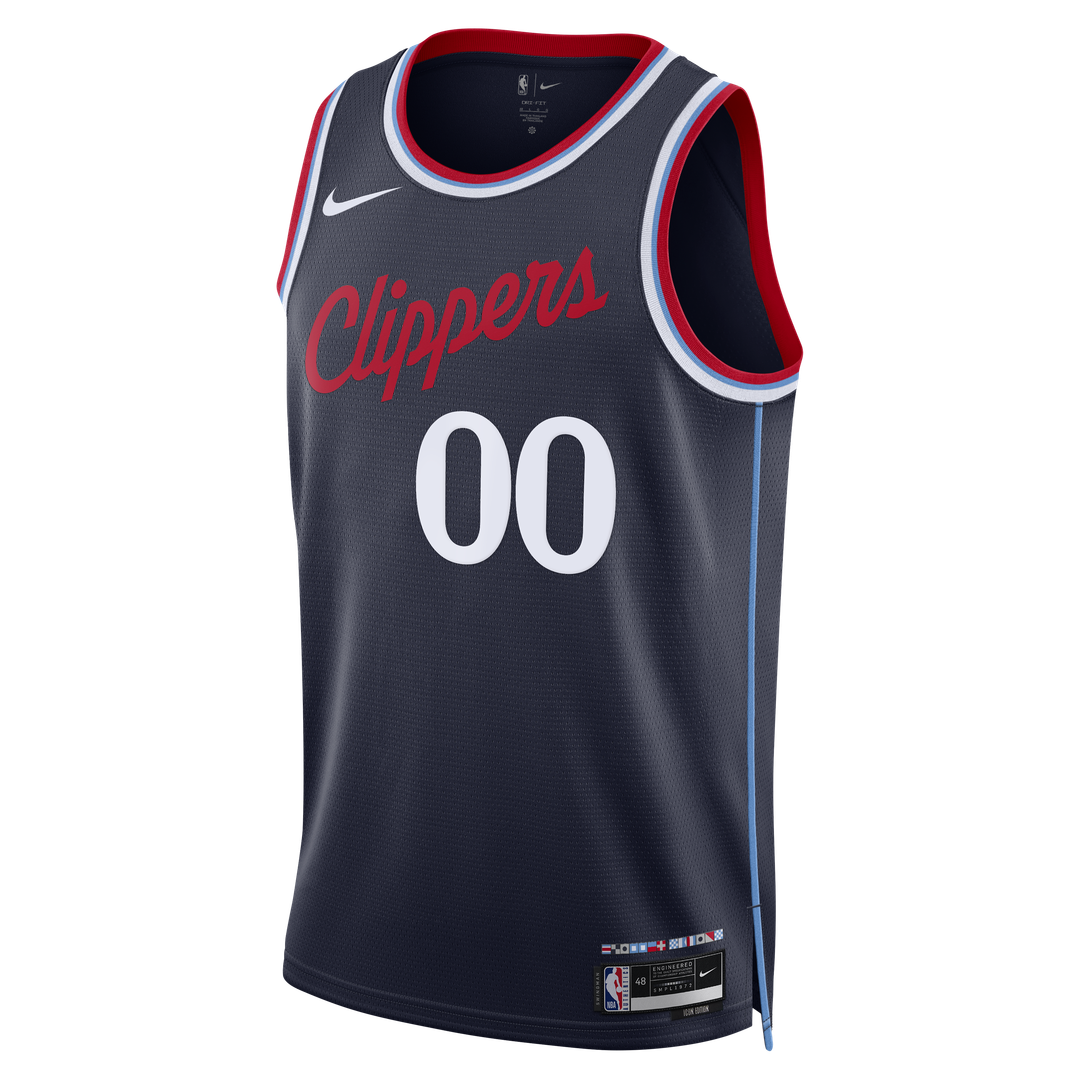 LA Clippers Nike Unisex Swingman Custom Jersey - Icon Edition - Navy Official NBA Team Apparel Basketball Fan Gear