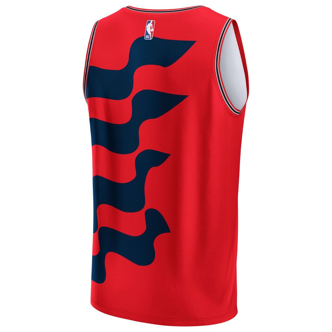 Washington Wizards NBA & KidSuper Studios by Fanatics Unisex Hometown Jersey - Red Official NBA Team Apparel Basketball Fan Gear