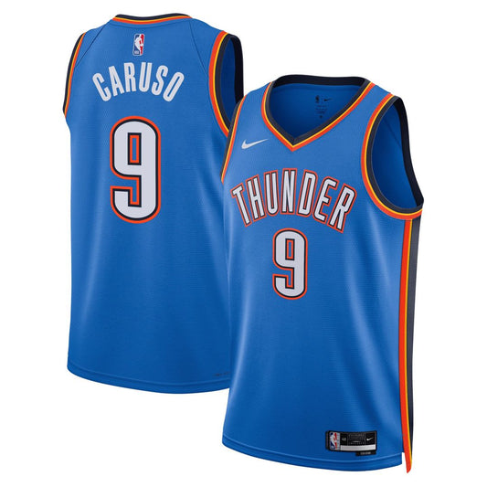Alex Caruso Oklahoma City Thunder Nike Unisex Swingman Jersey - Icon Edition - Blue Official NBA Team Apparel Basketball Fan Gear