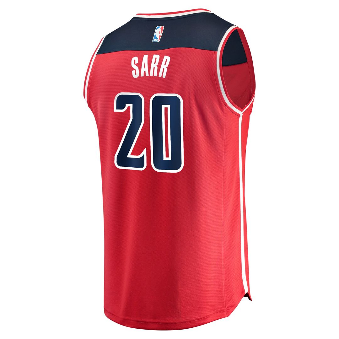 Alexandre Sarr Washington Wizards Fanatics Fast Break Replica Player Jersey - Icon Edition - Red Official NBA Team Apparel Basketball Fan Gear