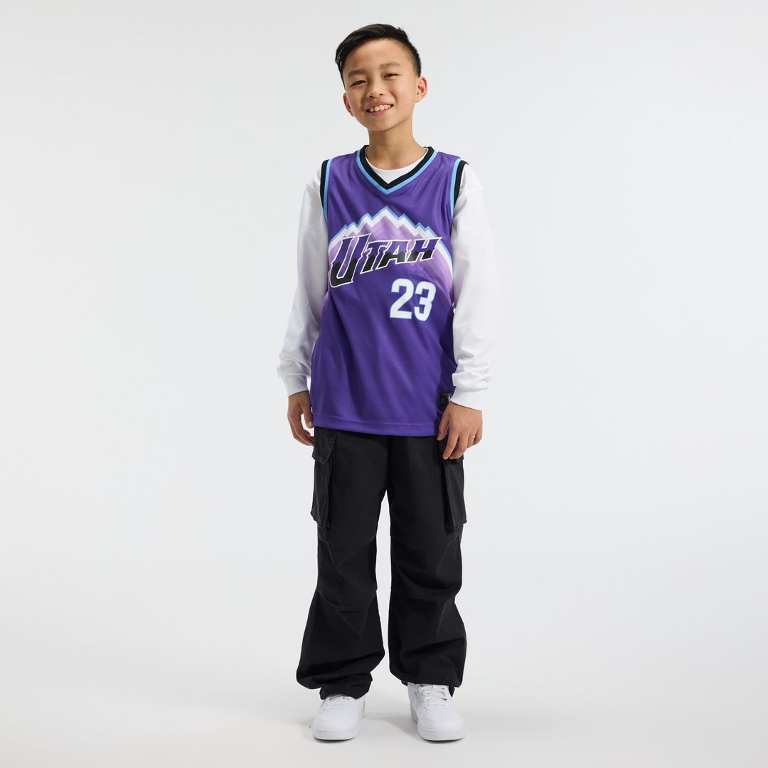 Lauri Markkanen Utah Jazz Fanatics Youth Fast Break Replica Jersey - Icon Edition - Purple Official NBA Team Apparel Basketball Fan Gear