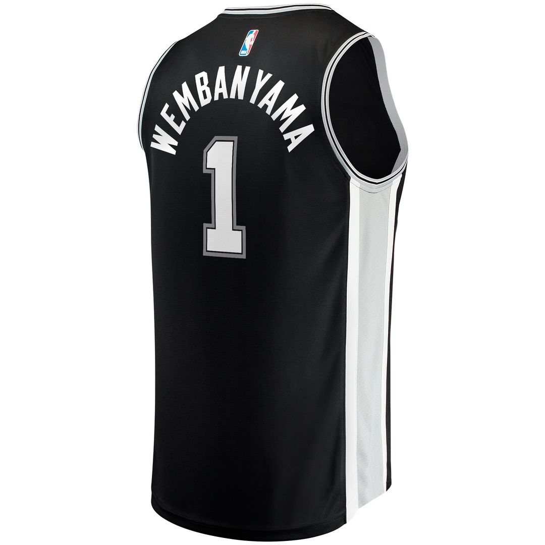 Victor Wembanyama San Antonio Spurs Fanatics Fast Break Replica Jersey - Icon Edition - Black Official NBA Team Apparel Basketball Fan Gear