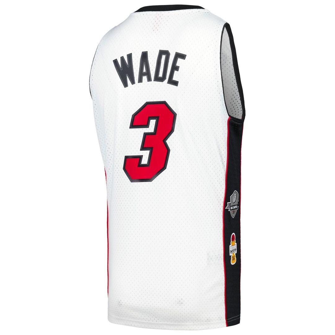 Dwyane Wade Miami Heat Mitchell & Ness Unisex Hall of Fame Class of 2023 Throwback Swingman Jersey - White Official NBA Team Apparel Basketball Fan Ge