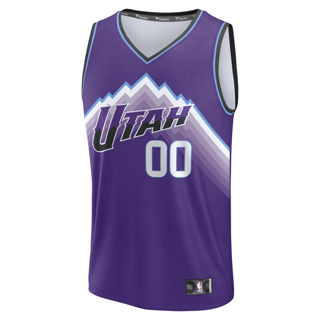 Utah Jazz Fanatics Fast Break Replica Custom Jersey - Purple - Icon Edition Official NBA Team Apparel Basketball Fan Gear