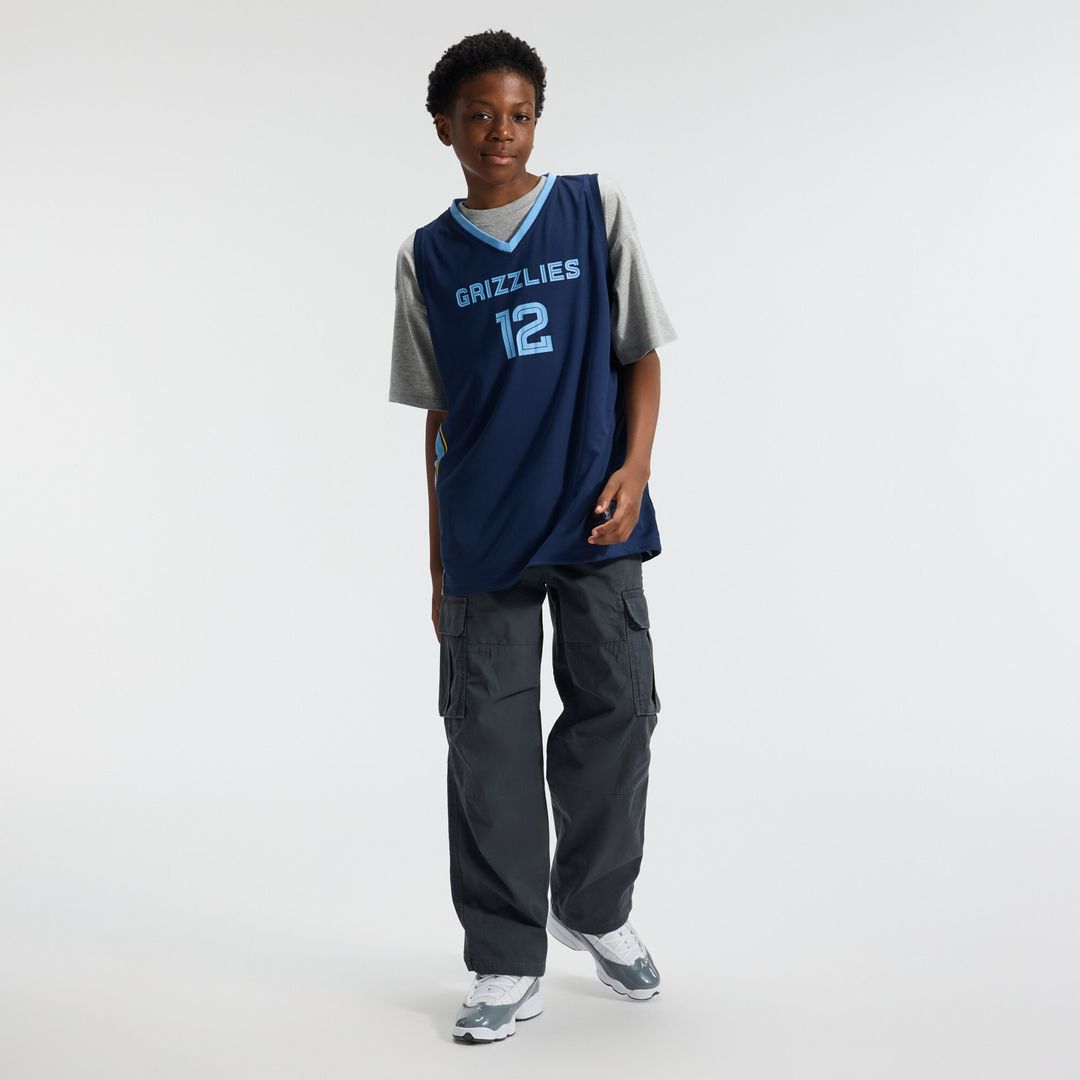 Ja Morant Memphis Grizzlies Fanatics Youth Fast Break Replica Player Jersey - Icon Edition - Navy Official NBA Team Apparel Basketball Fan Gear