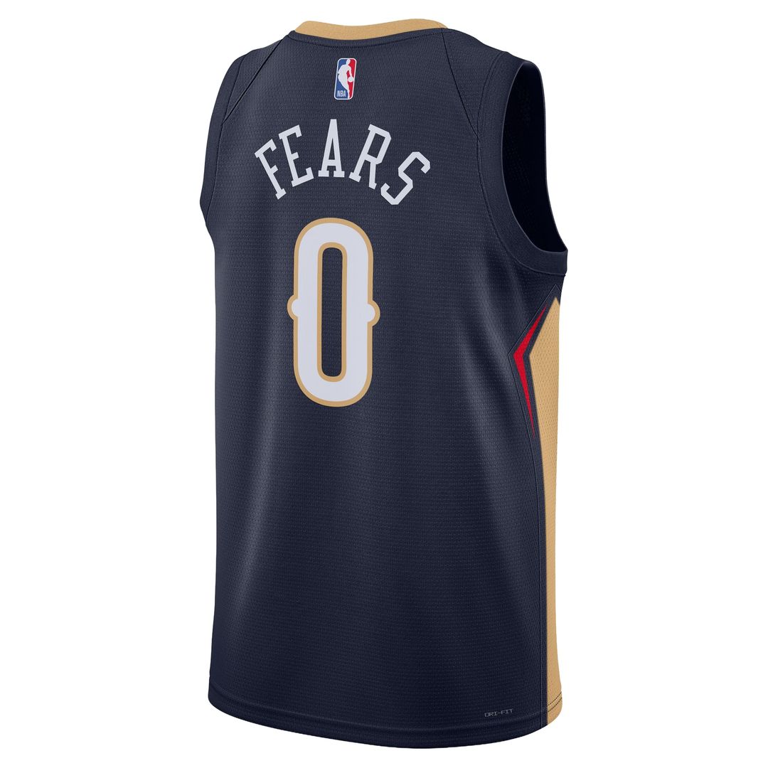 Jeremiah Fears New Orleans Pelicans Nike Unisex Swingman Jersey - Icon Edition - Navy Official NBA Team Apparel Basketball Fan Gear
