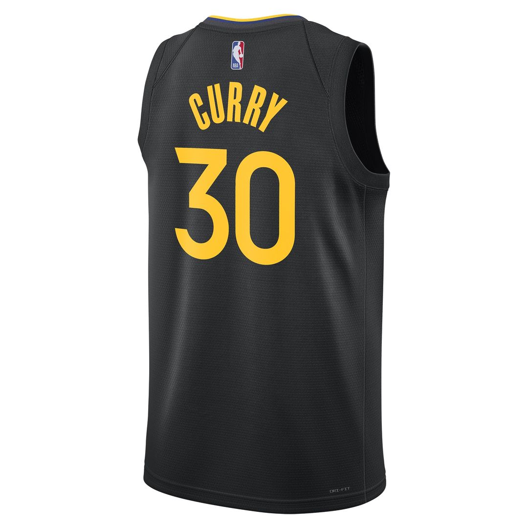 Stephen Curry Golden State Warriors Jordan Brand Unisex 2024/25 Swingman Jersey - Statement Edition - Black Official NBA Team Apparel Basketball Fan G