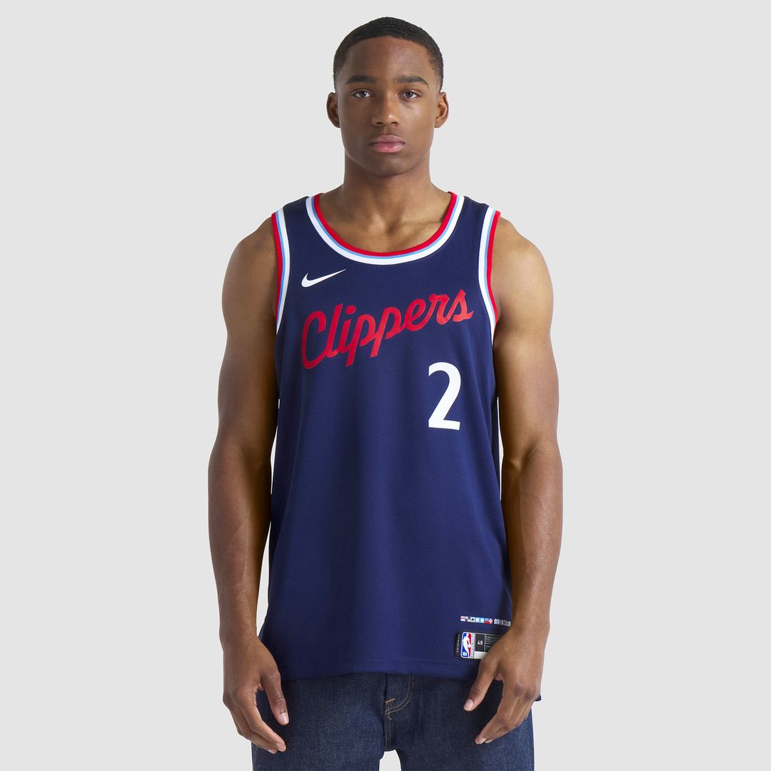 Kawhi Leonard LA Clippers Nike Unisex 2024/25 Swingman Jersey - Navy - Icon Edition Official NBA Team Apparel Basketball Fan Gear
