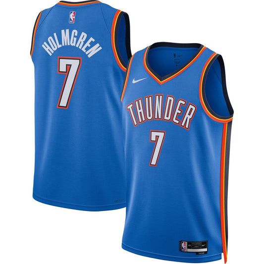 Chet Holmgren Oklahoma City Thunder Nike Unisex 2022 NBA Draft First Round Pick Player Swingman Jersey - Icon Edition - Blue Official NBA Team Apparel