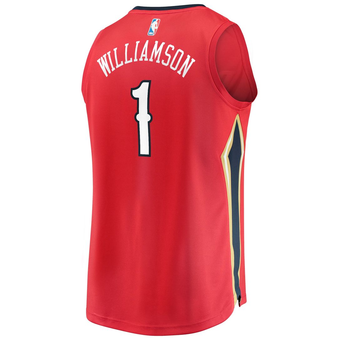 Zion Williamson New Orleans Pelicans Fanatics Replica Fast Break Jersey Red - Statement Edition Official NBA Team Apparel Basketball Fan Gear