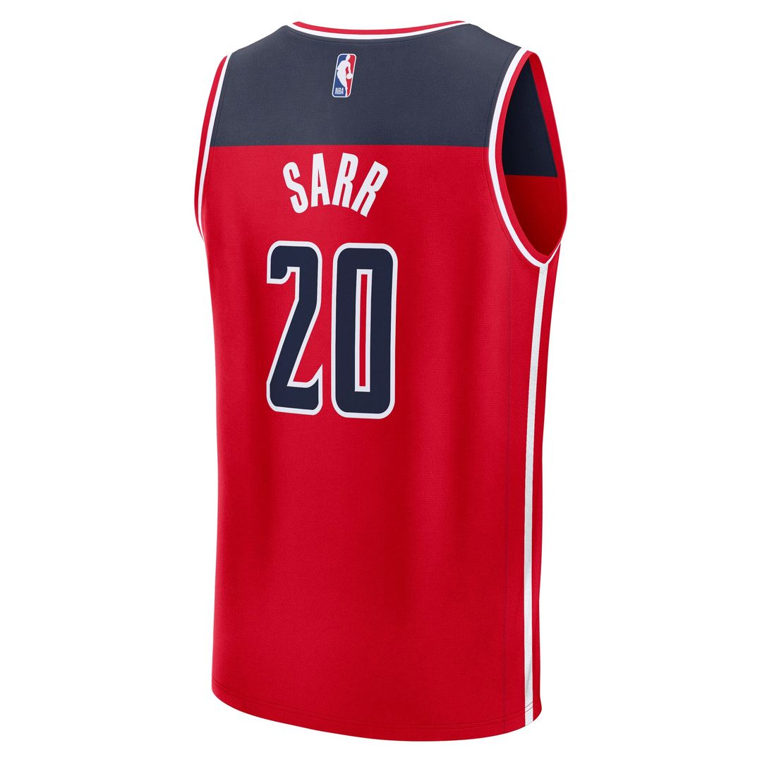 Alex Sarr Washington Wizards Fanatics Fast Break Replica Jersey - Icon Edition - Red Official NBA Team Apparel Basketball Fan Gear