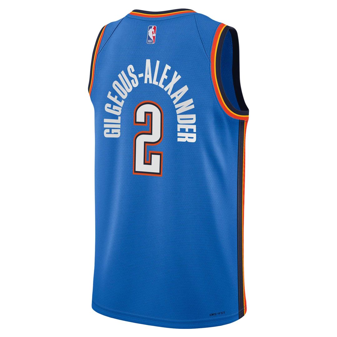 Shai Gilgeous-Alexander Oklahoma City Thunder Nike Youth Swingman Jersey - Icon Edition - Blue Official NBA Team Apparel Basketball Fan Gear