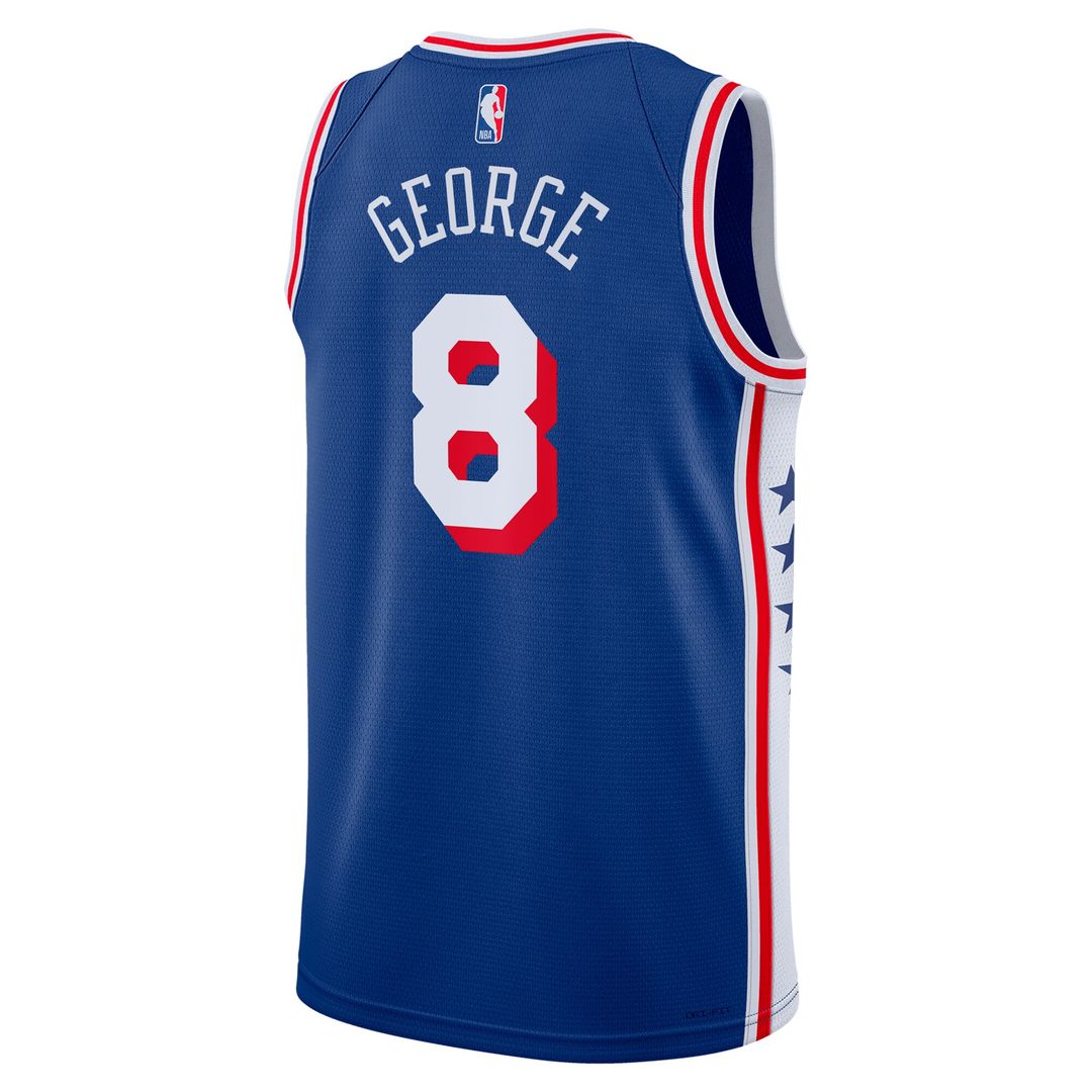 Paul George Philadelphia 76ers Nike Unisex 2024 Offseason Addition Nike Swingman Jersey - Royal Official NBA Team Apparel Basketball Fan Gear
