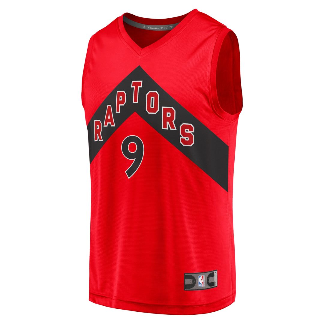 RJ Barrett Toronto Raptors Fanatics Fast Break Player Jersey - Icon Edition - Red Official NBA Team Apparel Basketball Fan Gear