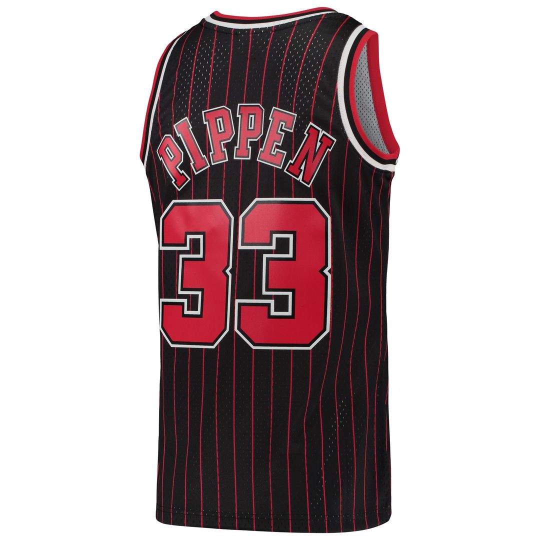 Scottie Pippen Chicago Bulls Mitchell & Ness Hardwood Classics Swingman Jersey - Black Official NBA Team Apparel Basketball Fan Gear