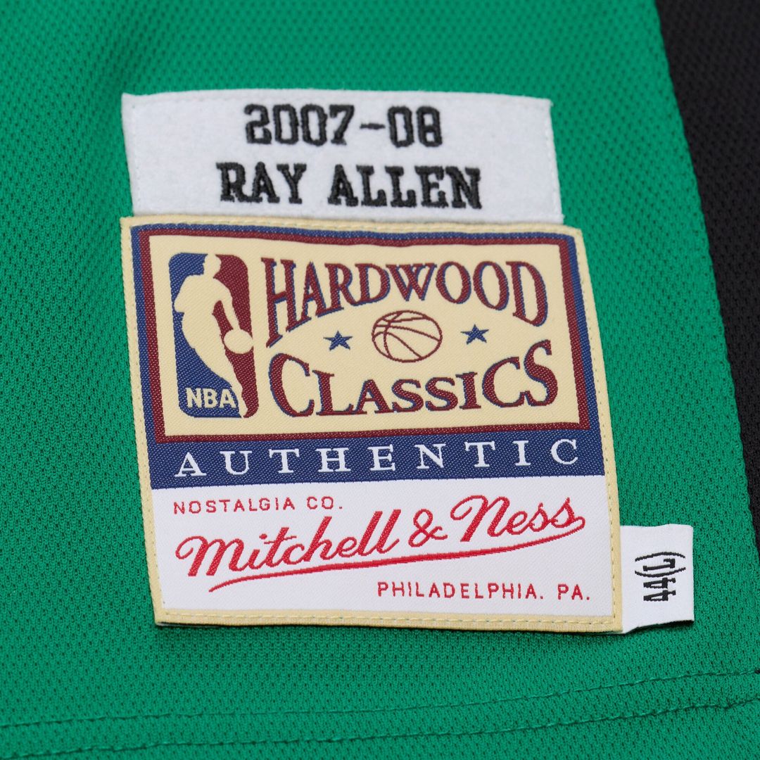 Ray Allen Boston Celtics Mitchell & Ness 2007-08 Hardwood Classics Authentic Jersey - Kelly Green Official NBA Team Apparel Basketball Fan Gear