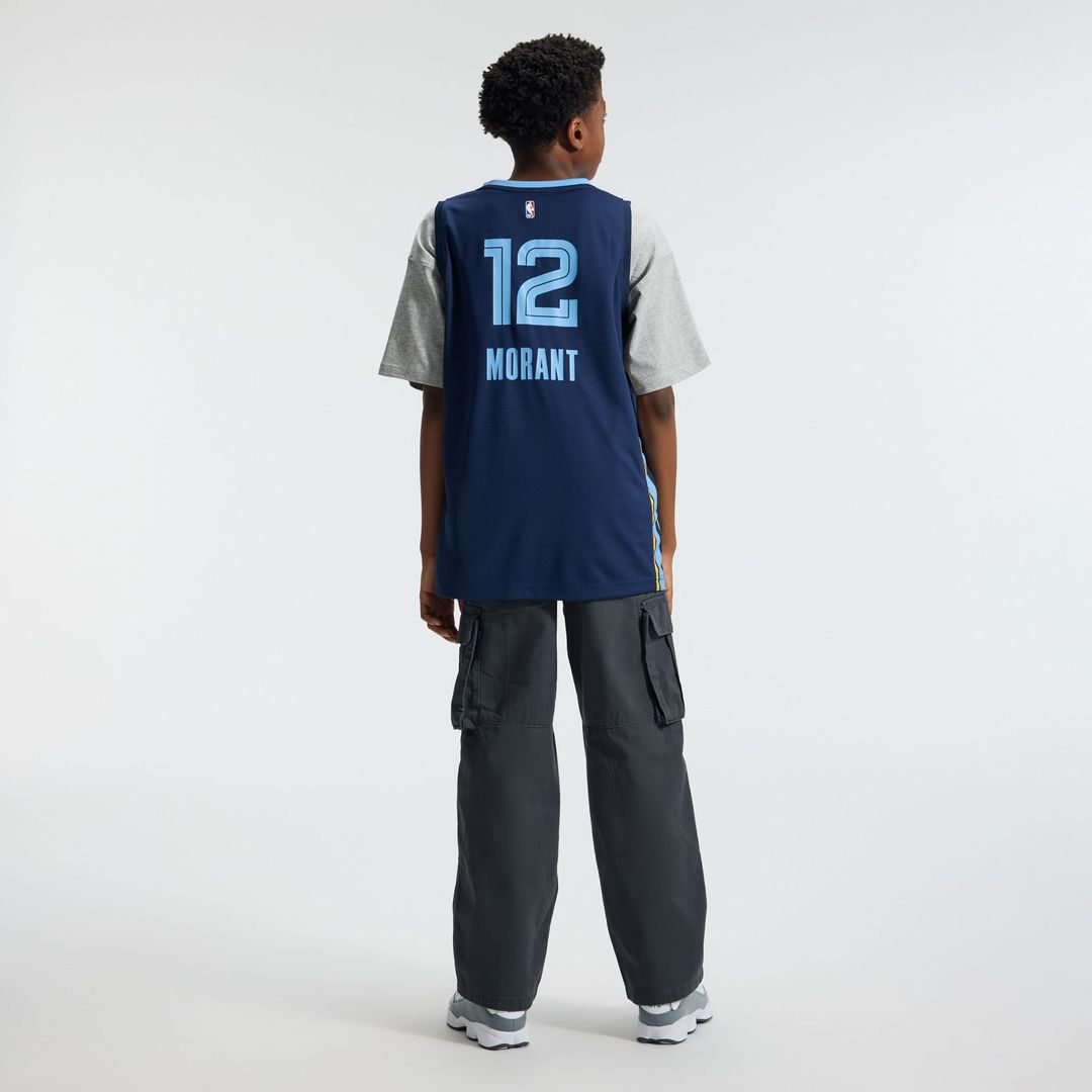 Ja Morant Memphis Grizzlies Fanatics Youth Fast Break Replica Player Jersey - Icon Edition - Navy Official NBA Team Apparel Basketball Fan Gear
